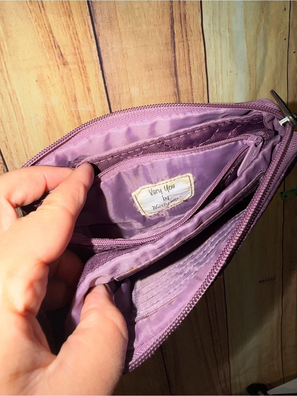 Thirty-one Vary You Wristlet Purple Plum